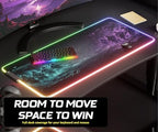 RGB Gaming Mouse Pad Large Extended Desk Mat 35.4x15.7in XXL XXXL Mousepad LED Light Up Keyboard Mat PC Gamer Desk Pad Gaming Accessories Extra Big Mouse Mat for Desk - Phantom Protocol - Image 6
