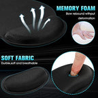 Yunsailing 12 Pcs Ergonomic Mouse Pad and Keyboard with Wrist Support Set Arm Rest Wrist Combo Gel Memory Foam Key Board Pad for Computer Laptop Gaming Office Typing Pain Relief - Image 4