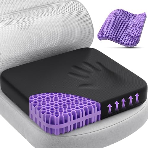 TushGuard Gel Seat Cushion for Long Sitting, Breathable Thick Patent Design by TushGuardSeatCushonsPillows