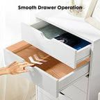 OLIXIS 7 Drawer File Cabinet on Wheels, Printer Stand - Image 4