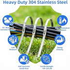 250PCS 304 Stainless Steel Cable Tie Gun Metal Zip Ties Heavy Duty Outdoor - Image 6