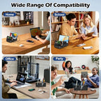 500W Charging Station for Multiple Devices, 10-Port USB C Fast Charger Stations,Dual USB-C 120W and 8 Ports Fast Charging Multi-Device Organizer Charging Dock Hub for Laptop Phone Tablet - Image 5