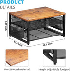 Marbrasse Wood Printer Stand for Desk, 2-Tier Desktop Printer Table for Home Office, Printer Stand with Storage Drawer 2 Pen Holders, Multi-Purpose Desk Organizer for Fax Machine Scanner(Wood Brown) - Image 5