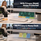 NIUBEE Monitor Memo Board Holder, Sticky Note Holder Acrylic for Desk - Image 4