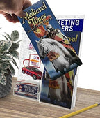 Marketing Holders Slant Back Frame with Business Card Holder (12, 8.5" W x 11" H Multi Pocket) - Image 5