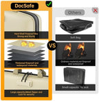 DocSafe Fireproof File Organizer with Lock, Hard-Shell Case Fireproof Document Box with 13 Pocket Accordion File Folder, Portable Home Office Travel Safe Storage for Important Documents Laptop Beige - Image 3