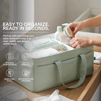 Koala Babycare Baby Diaper Caddy Organizer - Large Portable Nursery Storage Baby Basket with Handles for Newborn Essentials, Diapers, Wipes - Changing Table Caddy Organizer for Boy & Girl - Image 4