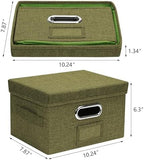 Greeting Card Organizer and Storage Box 2 Pack Olive Green - Image 2