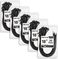 Large Zip Ties 18 inch (250 Pack), Long Zip Ties Heavy Duty with 220 lb Tensile Strength, Big Cable Ties, Black, by ANOSON by ANOSON