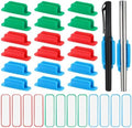 PATIKIL Adhesive Pen Holders, 48 Pack Silicone Flexible, Green/Blue/Red by PATIKIL
