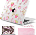May Chen for 2026 MacBook Pro 14-inch M5 M4 M3 M2 M1 Pro/Max Chip, Release 2026 2025-2021, Model A3427 A3426 A3434 A3112 A3401 A3185, Plastic Hard Shell with Keyboard Cover, Strawberry Bow by MayChen