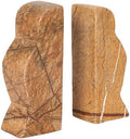 Creative Co-Op Decorative Marble Wave Bookends, Forest Brown by Unknown
