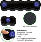 Ergonomic Mouse Pad Set, Desk Mat(31.5×11.8 in) + Keyboard Wrist Rest Support + Mouse Wrist Rest + Coasters for Office,Home,Computer,Laptop -Purple Flowers Cute Black Gaming Large Mousepads XXL - Image 3