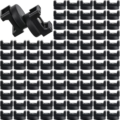 Yookeer 150 Pcs Magnetic Zip Tie Mount Cable Clips Black, 22 mm by Yookeer