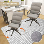 Office Chair Mat for Hardwood Floor, 48"x36" Easy Glide Computer Desk Mat Protector for Rolling Chair Under Desk Rug Nonslip Backing, Machine Wash (Modern) - Image 5