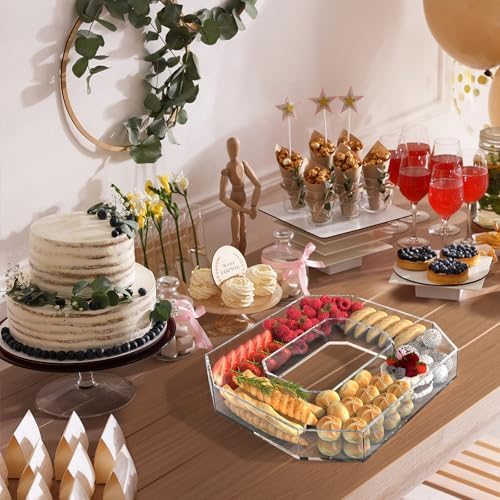 13.8" Acrylic Letter Charcuterie Tray,Fillable Alphabet Box (Letter O) - Image 6
