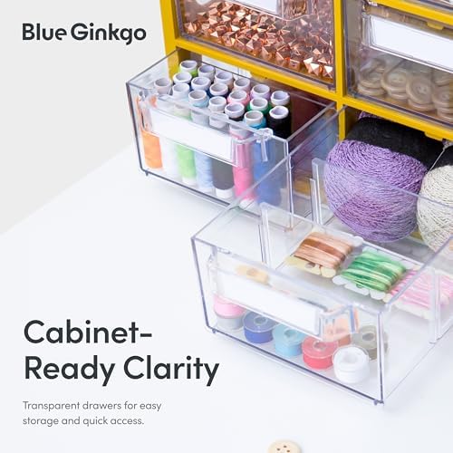 Blue Ginkgo 12-Drawer Storage Cabinet Organizer, Grey, Made in Korea - Image 5
