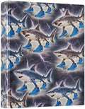 ALAZA Italian Brainrot Meme Tralalero Tralala Shark 4 3 Ring Binder 1.5 Inch Three Ring Office Binders w/clipboard & 3 Pockets, Hold 200 Sheets, 2 pcs by ALAZA