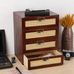 GoooodGIFT Wooden Drawers Large Wooden Box with Drawer, Brown - Image 2