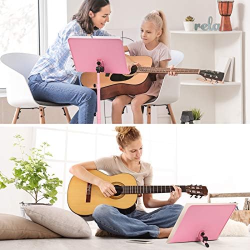 CAHAYA Sheet Music Stand Dual-use Converts to Desktop Stand Adjustable Pink - Image 5