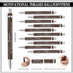 40 Pcs Motivational Inspirational Notebook Bulk with Notes Pen,Black - Image 3