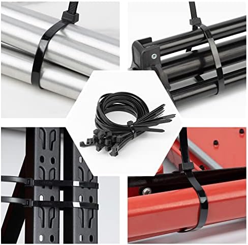 XINGO 48 Inch Black Large Zip Ties Heavy Duty 150 Pack, 200 LBS Ultra Strong Plastic Wire Ties, Large Cable Ties Extra Long Tie Wraps, Indoor and Outdoor UV Resistant - Image 6