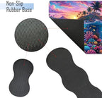 TGFEWYTJYJ Extended Gaming Mouse Pad,Memory Foam Ergonomic Keyboard Mouse Wrist Rest Support Set,Large Desk Mat with Stitched Edges,Non-Slip Base Mousepad Home Office,Dolphin Dream Underwater - Image 3