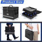 EXLIFBAG Fireproof File Organizer with Lock, 2 Layer - Image 3