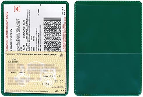 STORE SMART - Green-Back Auto Insurance & ID Card Holders - 300 Pack - RFS20-G-300 by StoreSMART
