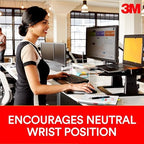 3M™ Compact Gel Wrist Rest for Keyboards, Soothing Gel Comfort, Product Protection, 18" Wide, Black - Image 2