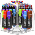 360° Rotating Marker Organizer Holder, Acrylic Pen Pencil Cup Storage by NIUBEE