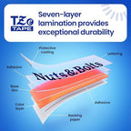 Brother Genuine TZe231-1/2 2PK Black Print on White Label Tape. Each: 0.47 in x 26.2 ft Total: 0.47 in x 52.4 ft - Image 7