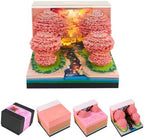 3D Calendar 2027, Desk Time Piece Calendar 2027,Tear-Away 3D Paper Art Notepad w LED Lights,Creative 3D Memo Artsy Pad Calendars, DIY Paper Carving Gift (Peach Blossom Forest) by Ksgolif