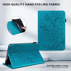 Case for All-New 7" Kindle Paperwhite 12th Generation 2025/2024 & Kindle Colorsoft Signature Edition 2024, Embossed Lace Premium PU Leather Case with Card Slot/Pen Holder, Blue - Image 5