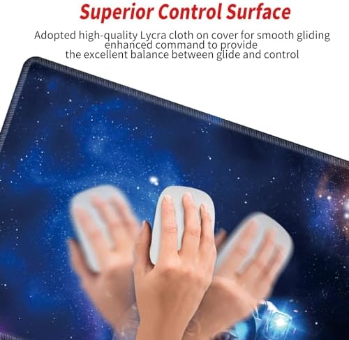 48x24 Mouse Pad Gaming Mousepad 48 Inch Desk Mat Giant Desk Pad Large Computer Mat XXXXL Space Cat Oversized Mouse Mat for Wireless Desktop Work - Image 4