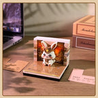 3D Calendar 2027,Time Piece Calendar 2027,Cute Rabbit 3D Art Notepad Calendars,3D Memo Pad,Tear Away Calendars,Christmas Gift,New Year Gif (Cute Wild Rabbit) - Image 3