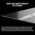 Pulsar - Superglide Premium Glass Mouse Pad XXL ALUMINO-Silicate Glass Surface Anti-Slip Fully Molded high-Density Silicone Rubber 38.5in x 16.5in (XXL, White) - Image 5