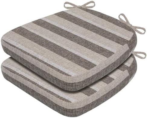 AAAAAcessories Chair Cushions for Dining Chairs, 17 x 16 x 2 in, Set of 2 by AAAAAcessories