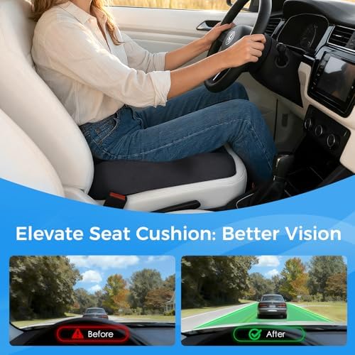 Niceeday Seat Cushion for Office, Car & Wheelchair - Premium Memory Foam with Ergonomic U-Shape Design - Enhanced Comfort for Tailbone, Hip & Sciatica Support, Non-Slip Base & Machine Washable Cover - Image 4