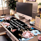 Extended Large Mouse Pad Set 31.5 x 15.7 – Christian Floral All-in-One Desk Set with Keyboard Wrist Rest, Mouse Wrist Rest & Coaster, Ergonomic Desk Accessories for Women, Faith-Inspired Office Gift - Image 2
