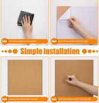 Cork Board Tiles 12"x12" - 1/2" Thick - 8 Pack Cork Tiles - Bulletin Board - Mini Wall (8pack) (8pack 30.5 * 30.5 * 1.2) - Image 6