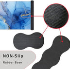 Keyboard Wrist Rest and Mouse Pad with Wrist Support Set Ergonomic Coaster,Memory Foam,Easy Typing Pain Relief,Large XL Desk Mat 31.5"x 11.8",Marble Texture - Image 3