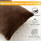 1 MIDDLE ONE 2 Pack Small Pillow, Memory Foam Mini Pillow 11 X 7 Inches for Travel, Sleeping, Nap and Neck, Knee, Lumbar Support, Tiny Cushion for Pet, Dogs (Brown) - Image 4