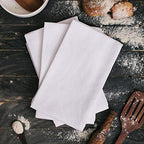 DG Collections 100% Cotton Flour Sack Towels – 50 Pack, 27x27 Inches, White, Lint-Free, Pre-Washed, Hemmed Edges – Reusable Kitchen Towels for Cleaning, Embroidery, Printing & Crafts - White - Image 2