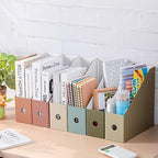Colarr 24 Pcs Morandi Cardboard Magazine File Holder with Label Stickers - Image 5