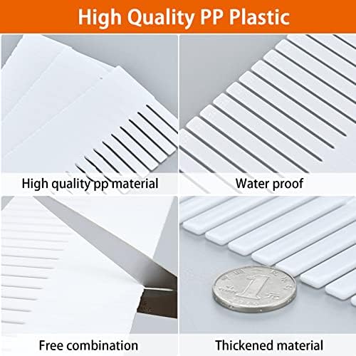 40Pcs Drawer Dividers, 14.96" x 2.76", Thin, DIY Plastic Drawer Separators, Large Adjustable Dresser Drawer Organizer for Clothes, Bedroom, Bathroom, Kitchen Cutlery, Desk, Office Storage - Image 6