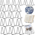 18 Pack 6/ 8/ 10 Inch Iron Metal Plate Stands for Display Black Display Holders for Plates, Photos, Frames, Decor, Books & More, Modern and Sturdy Easels for Home & Office, 3 Sizes by Acellegic