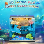 3D Calendar 2027, Desk Time Piece Calendar 2027,Tear-Away 3D Paper Art Notepad w LED Lights,Creative 3D Memo Artsy Pad Calendars, DIY Paper Carving Gift (Sea World) - Image 2