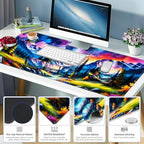 4 in 1 Large Mouse Pad, Keyboard Wrist Rest Set, Ergonomic Mouse Pad with Wrist Support, Desk Mat with Stitched Edges Extended Desk Pad Waterproof Desk Mat for Home Office Game I Landscaping Mountain - Image 4