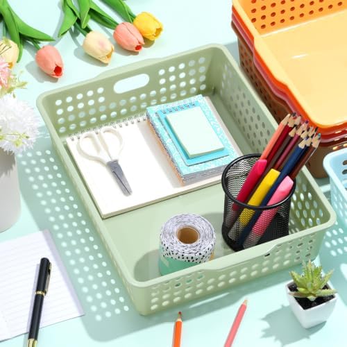 12 Pack Turn‑In Paper Trays for Classroom, Retro - Image 4
